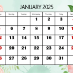 January 2025 Calendar Printable Pdf Template With Holidays |  Calendar 2025