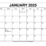 January 2025 Calendar   Printable Templates & More | 2025 Calendar Printable Wiki