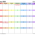 January 2025 Calendar | Templates For Word, Excel And Pdf |  Calendar 2025