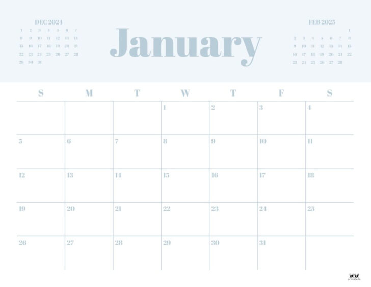 January 2025 Calendar Printable Free Download | Calendar 2025