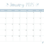 January 2025 Calendars   107 Free Printables | Printabulls |  Calendar 2025