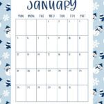 January 2025 Calendars   107 Free Printables | Printabulls | January 2025 Calendar Vertical Printable