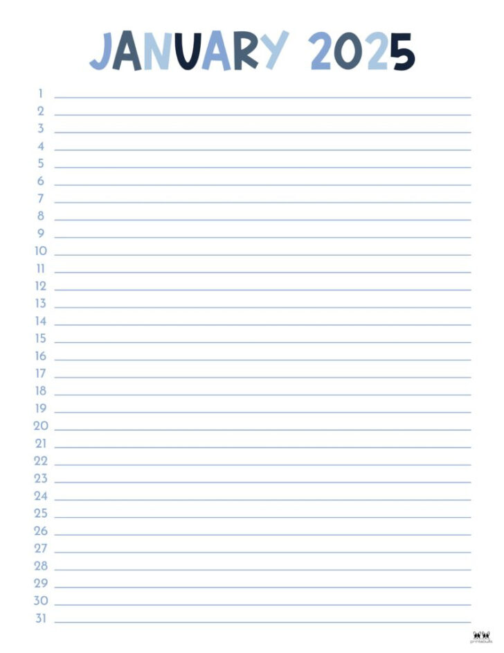 January 2025 Daily Planner Printable | Calendar 2025