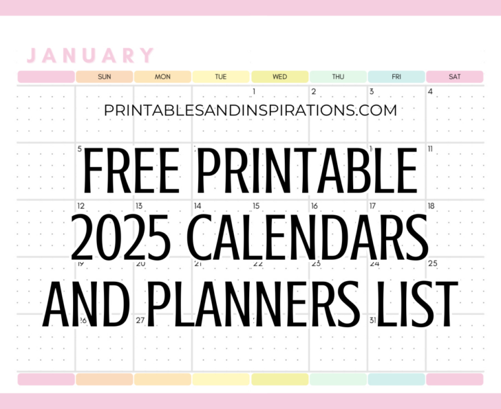 2025 Printable Calendar Agenda | Calendar 2025