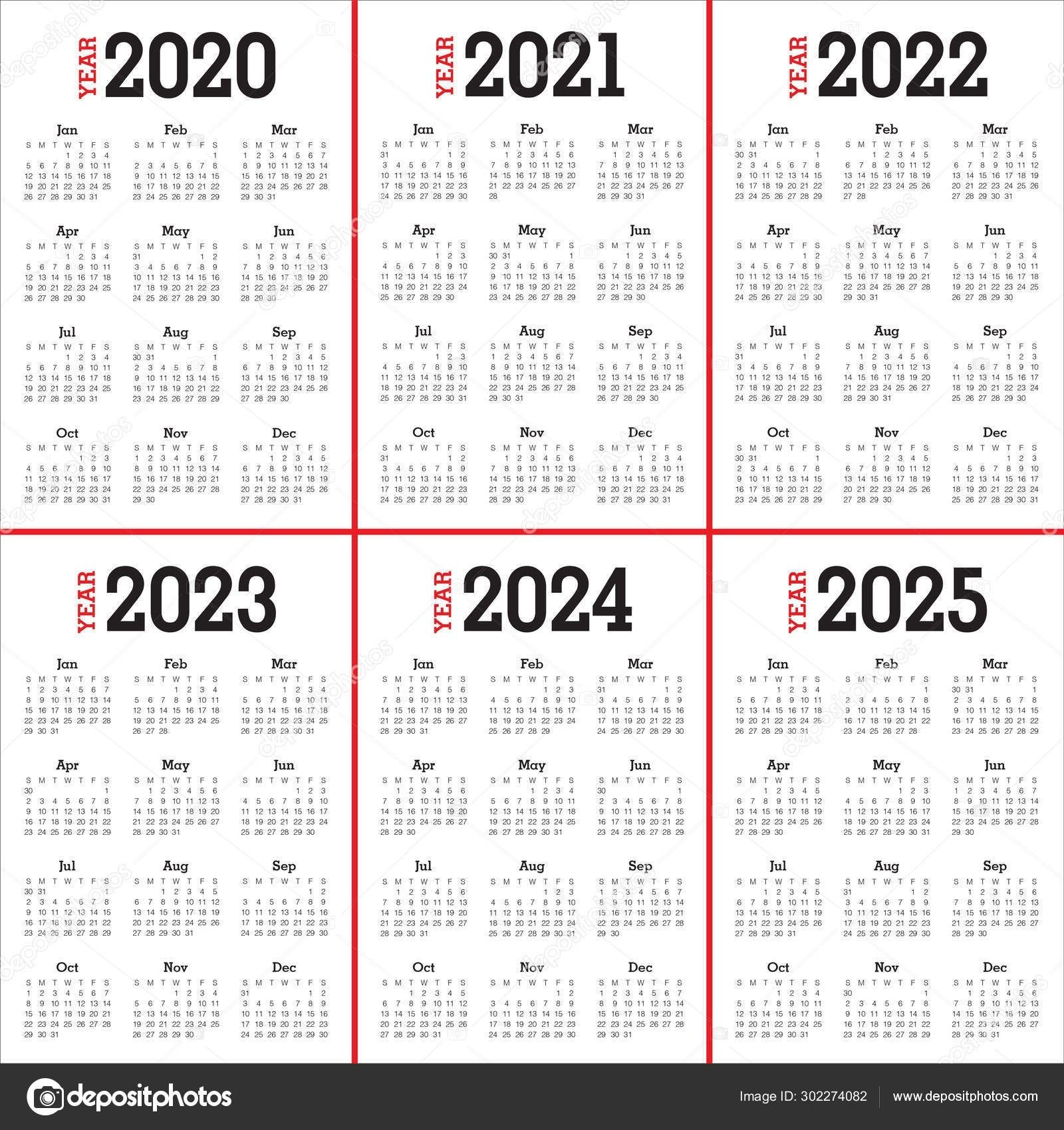 Perky Calendar 2020 To 2025 – Printable Blank Calendar Template | Calendar 2025