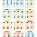 Printable Calendar 2025 One Page With Holidays (Single Page) 2025 | 2025 12 Month Calendar On One Page Printable