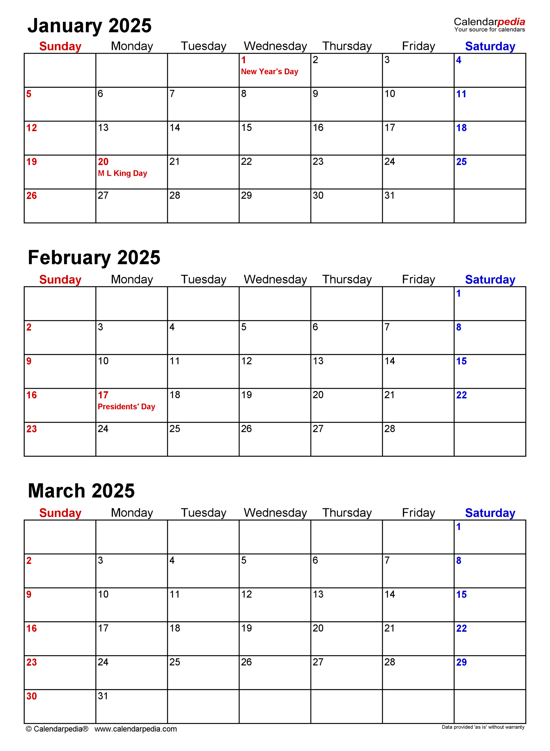 Quarterly Calendars 2025 - Free Printable Pdf Templates | Calendar 2025