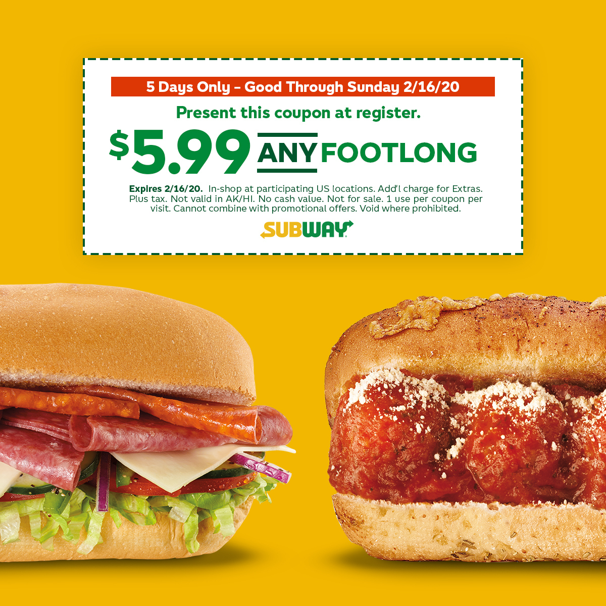 Subway Promo Hotsell | Subway Printable Coupons January 2025