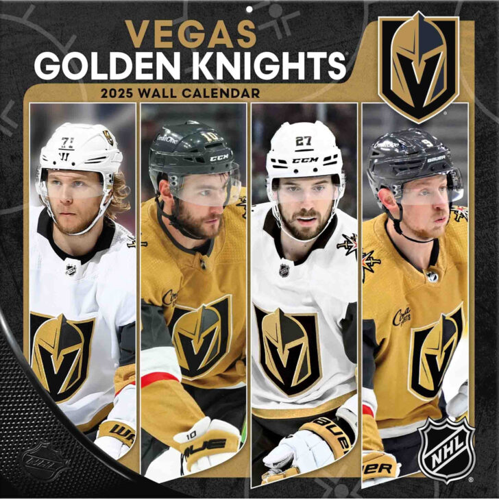 Vegas Golden Knights Printable Schedule Calendar 2025 | Calendar 2025