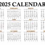 Year 2025 Calendar Templates | 123Calendars | Annual Calendar 2025 Printable