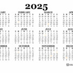 2025 Printable Calendar | 123Calendars | February 2025 Calendar 123calendars