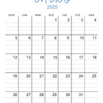 40+ Printable January 2025 Calendars | Free Pdf   Calendarkart | Printable 3 Month Calendar December January February 2025