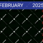 Calendar 2025 February Vector, February 2025, Calendar 2025, 2025 |  Calendar 2024