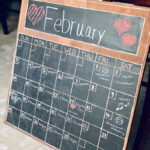 Diy Wood Wall Chalkboard Calendar For Keeping Your Family On Track |  Calendar 2024