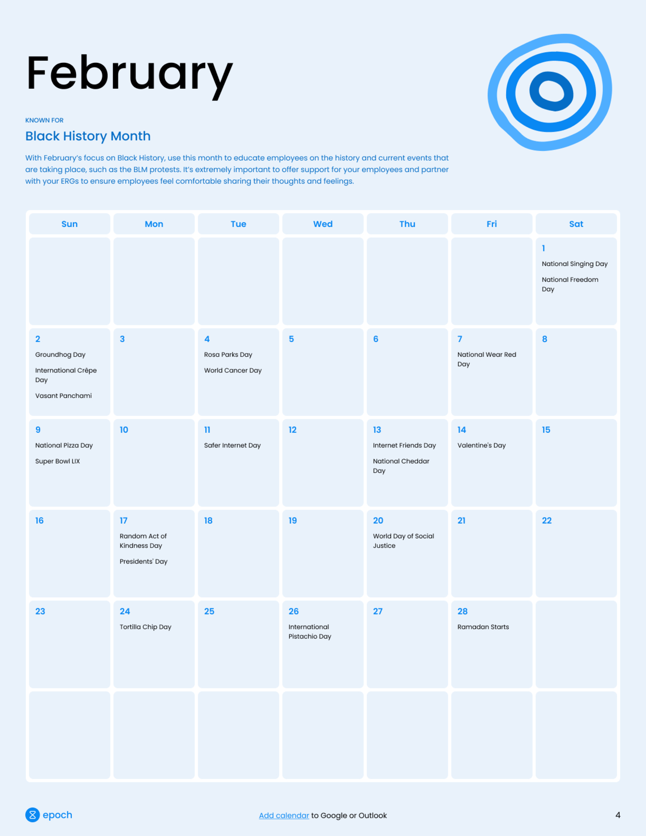 Epoch | Month Of Events - February 2025 | February 2025 Calendar Events