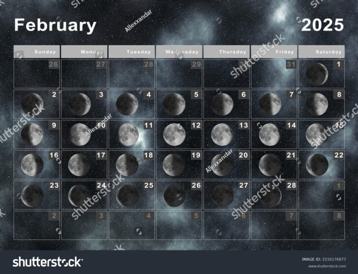 February 2025 Moon Calendar | Calendar 2024