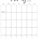 February 2025 Calendar   20 Cute & Free Printables | Saturdaygift | February 2025 Calendar Printable Vertical