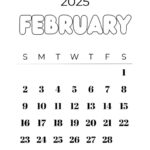 February 2025 Calendar   20 Cute & Free Printables | Saturdaygift | February 24Th Calendar 2025