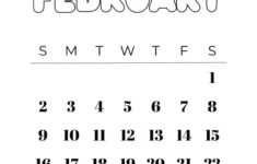 February 2025 Calendar – 20 Cute & Free Printables | Saturdaygift | Show Me The Calendar For February 2025