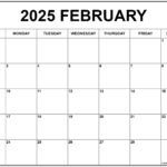 February 2025 Calendar | Free Printable Calendars | February 24Th Calendar 2025