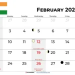 February 2025 Calendar India |  Calendar 2024