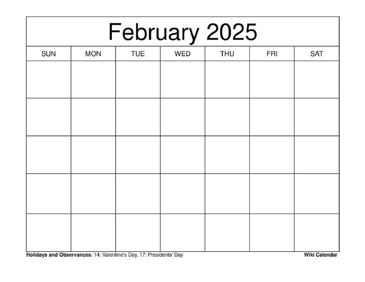 February 2025 Calendar - Printable Templates &amp;amp; More | Calendar 2024