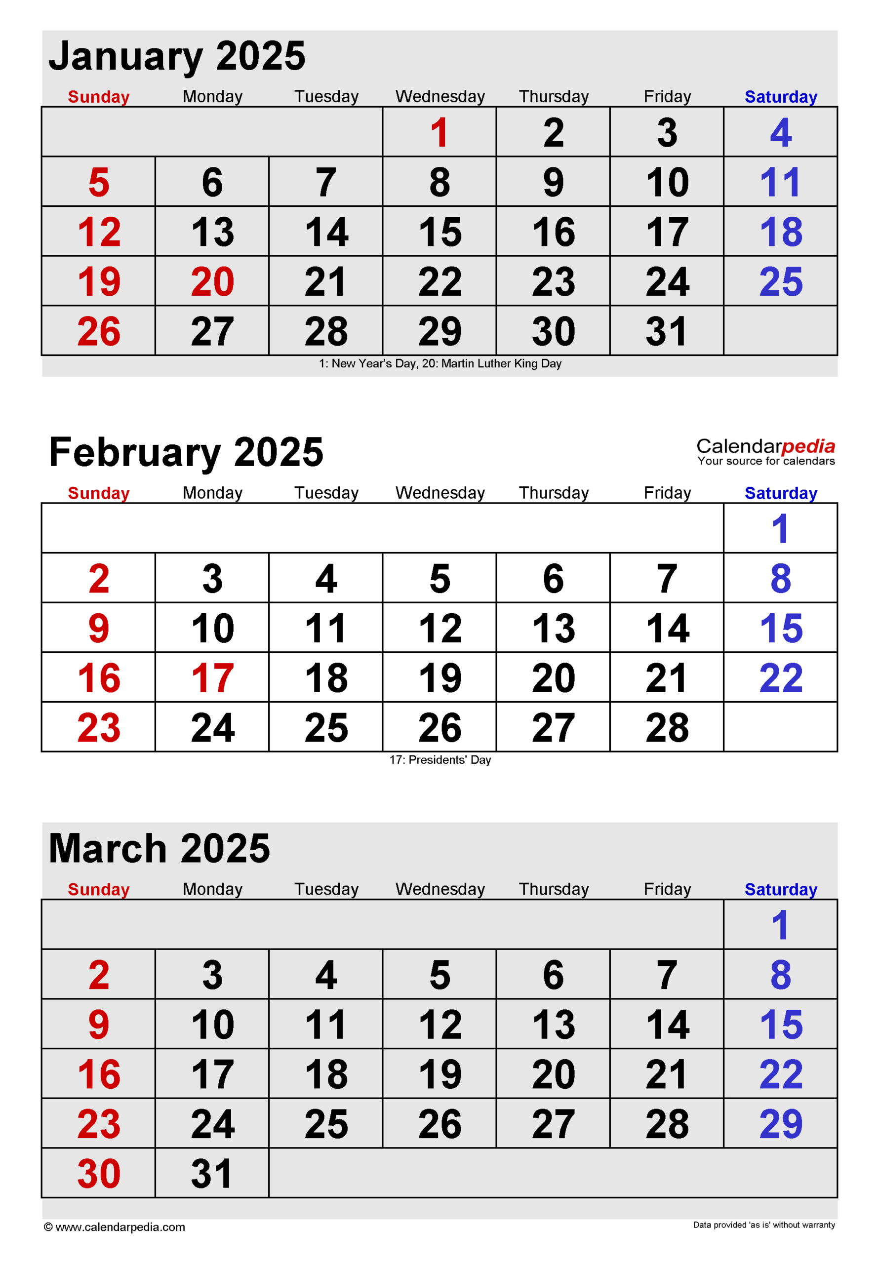 February 2025 Calendar | Templates For Word, Excel And Pdf | Calendar 2024