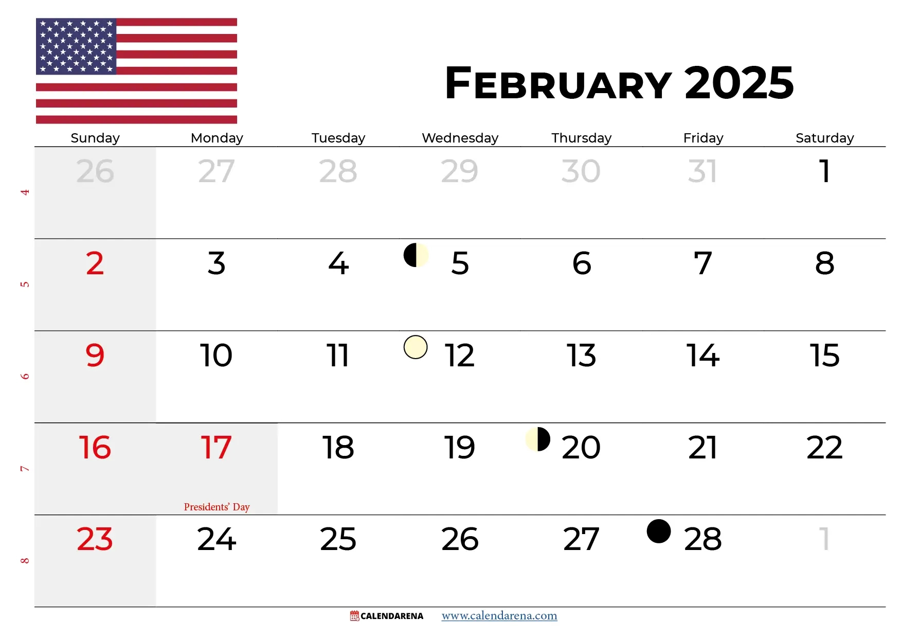 February 2025 Calendar With Holidays | Calendar 2024