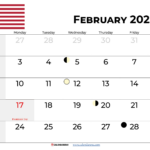 February 2025 Calendar With Holidays | February Calendar With Events 2025