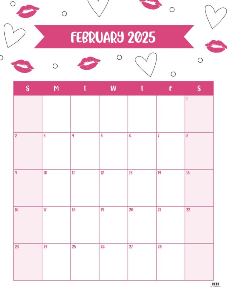 February Month Calendar 2025 Printable | Calendar 2024