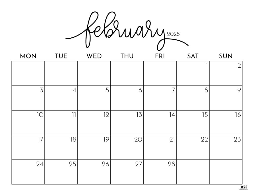 February 2025 Calendars - 107 Free Printables | Printabulls | Calendar 2024