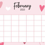 February 2025 Calendars   107 Free Printables | Printabulls | Cute February 2025 Calendar