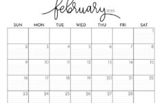 February 2025 Calendars – 107 Free Printables | Printabulls | February 2025 Calendar Printable With Holidays