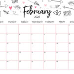 February 2025 Calendars   107 Free Printables | Printabulls | February 2025 Calendar Printable With Lines