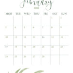 February 2025 Calendars   107 Free Printables | Printabulls | Show Me February 2025 Calendar