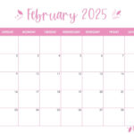 February 2025 Calendars   107 Free Printables | Printabulls | Show Me February Calendar 2025