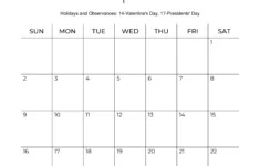 February 2025 Calendars – Free Printable & Fillable | Blank Calendar February 2025 Printable