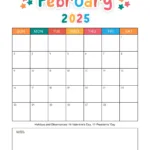 February 2025 Calendars   Free Printable & Fillable | February 2025 Calendar Printable With Lines