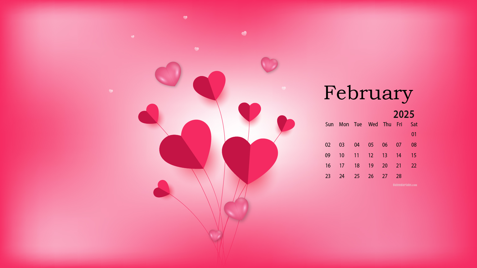 February 2025 Desktop Wallpaper Calendar - Calendarlabs | Calendar 2024