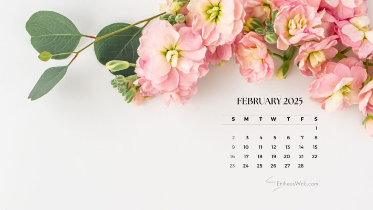 February 2025 Desktop Calendar Wallpaper | Calendar 2024