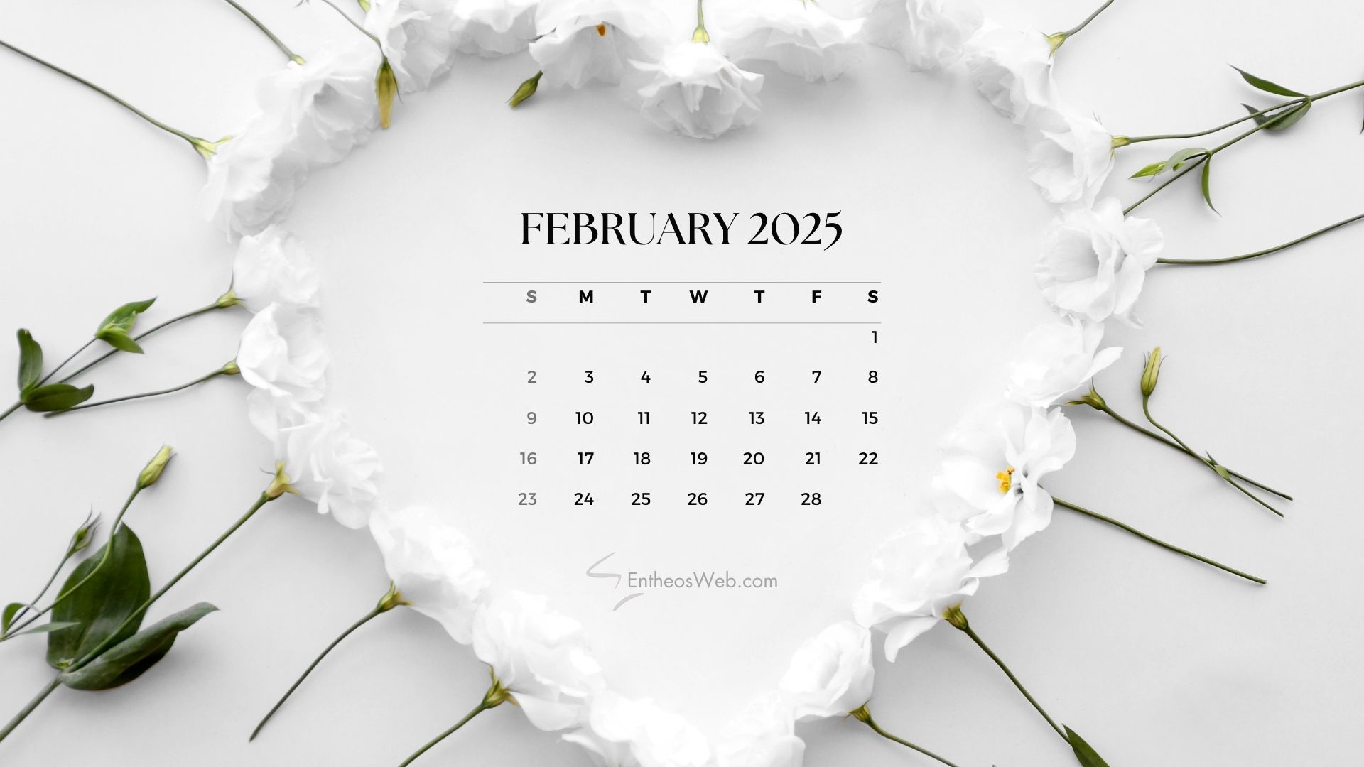 February 2025 Desktop Wallpaper Calendars | Entheosweb | February 2025 Calendar Wallpaper