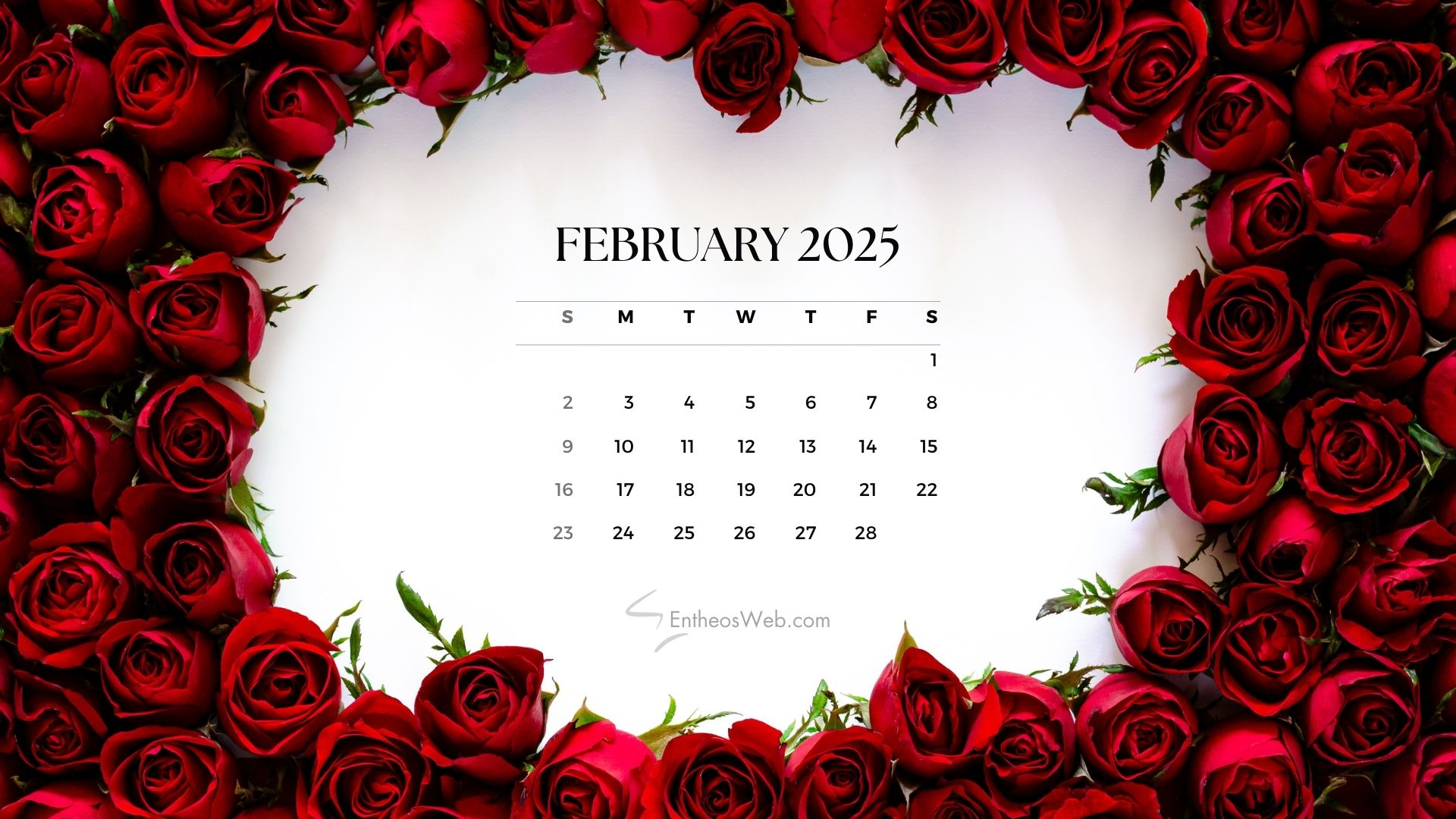 February 2025 Desktop Wallpaper Calendars | Entheosweb | February 2025 Desktop Calendar