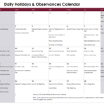 February Daily Holidays & Observances Printable Calendar   S&S Blog | Calendar February Holidays