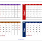 February To May 2025 Calendar Printable Pdf | Four Months Calendar |  Calendar 2024