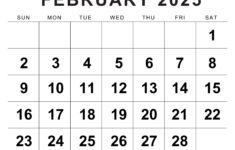 Free & Cute Printable February 2025 Calendar – Calendarkart | February 2025 Calendar Printable