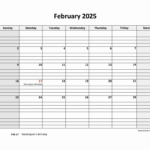 Free Download Printable February 2025 Calendar, Large Box Grid |  Calendar 2024