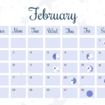 Free February 2025 Calendar With Moon Phases Template   Edit | Moon Phase Calendar February 2025