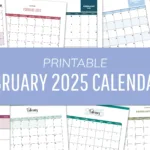 Free Printable February 2025 Calendars | Instant Pdf Downloads | Earnings Calendar February 2025