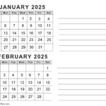 Free Printable January February Calendar 2025   Calendarkart |  Calendar 2024