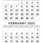 Free Printable January February Calendar 2025 – Calendarkart | December January February Calendar 2025 Printable